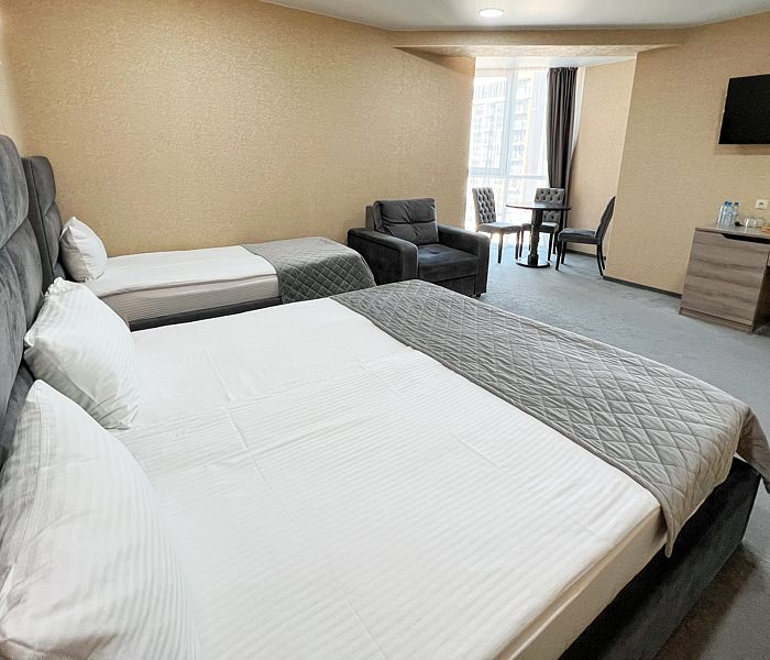 Коттедж 4-местный Premium 2-комнатный 2-уровневый