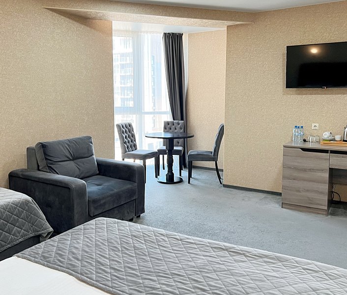 Коттедж 4-местный Premium 2-комнатный 2-уровневый