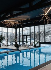 Крытый бассейн в Medical Spa — Отель «Altai Palace Курорт Сибирская Монета», урочище Каим