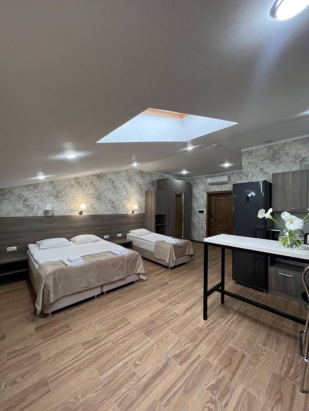 Апартаменты 3-местный (без балкона, мансарда)