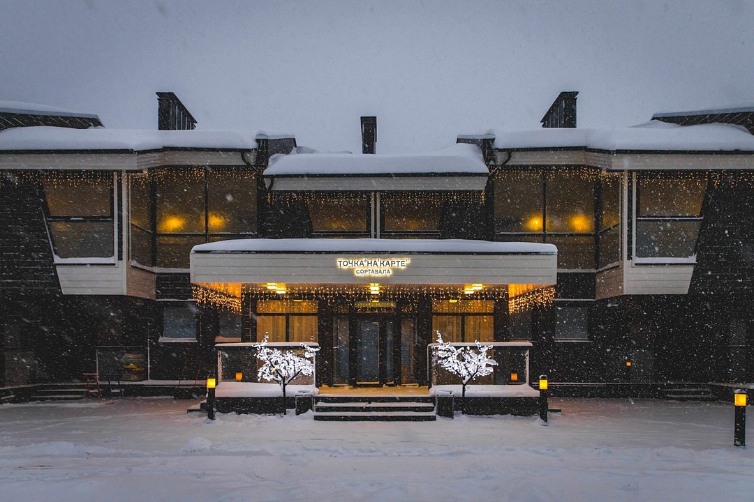 Загородный отель Точка на карте Сортавала, Республика Карелия, поселок Рюттю Сортавала поселок Рускеала Сортавальский район Хелюля