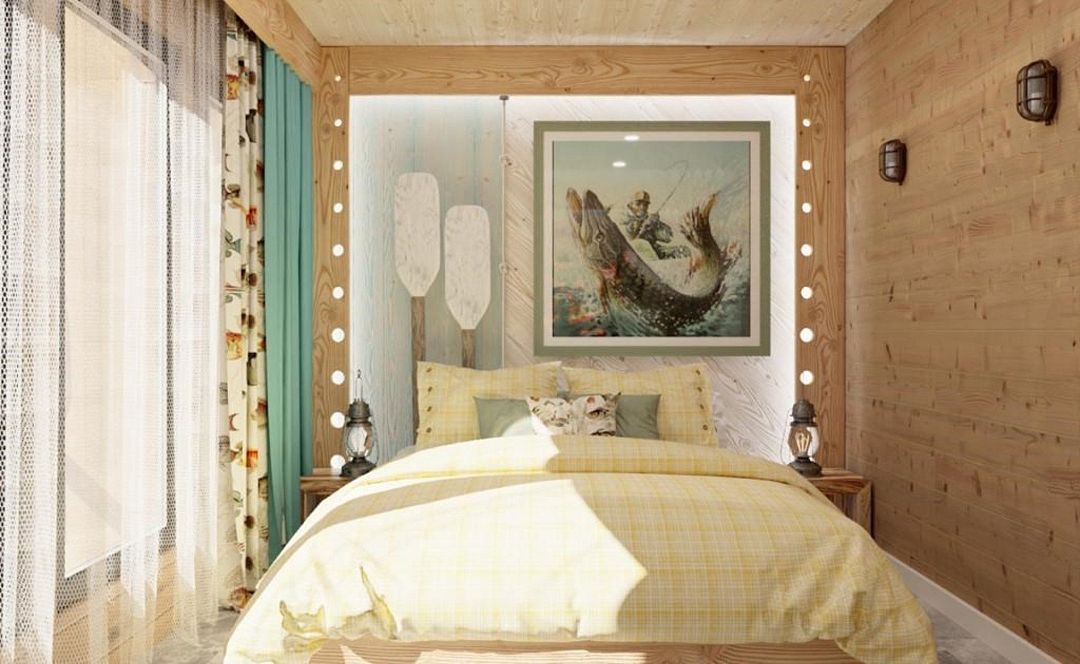 Коттедж 3-местный 2-комнатный (Рыбацкая Деревня)