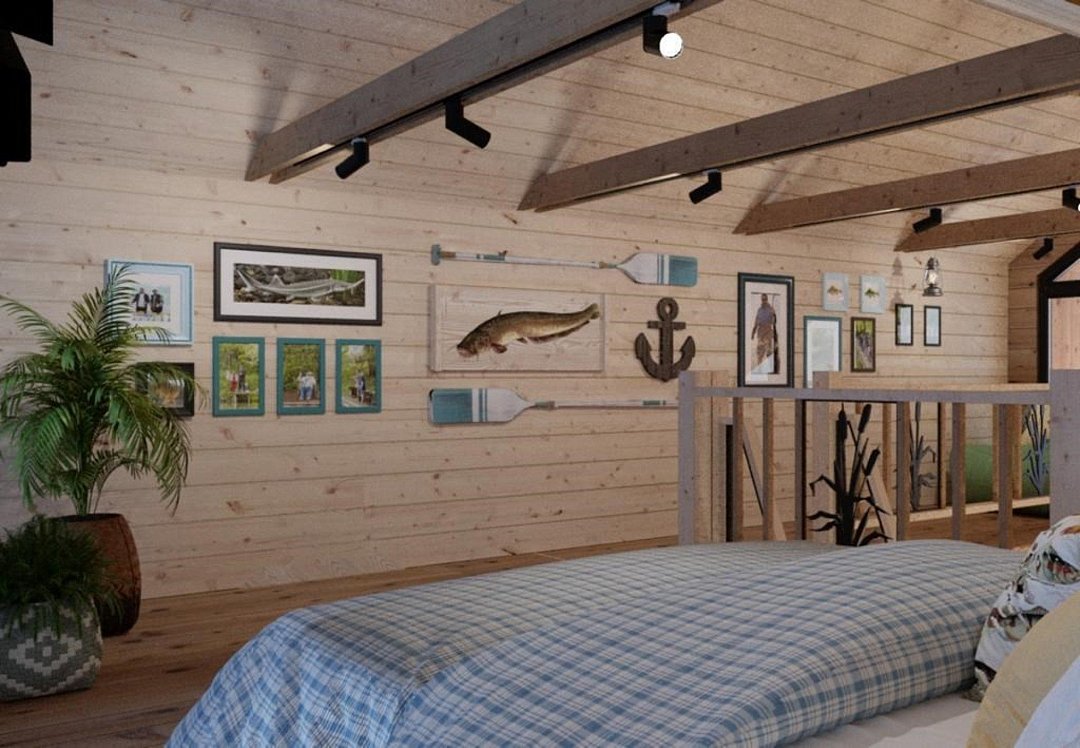 Коттедж 3-местный 2-комнатный (Рыбацкая Деревня)