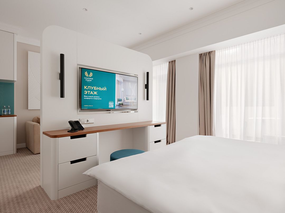 Делюкс 2-местный 1-комнатный (Клубный этаж)