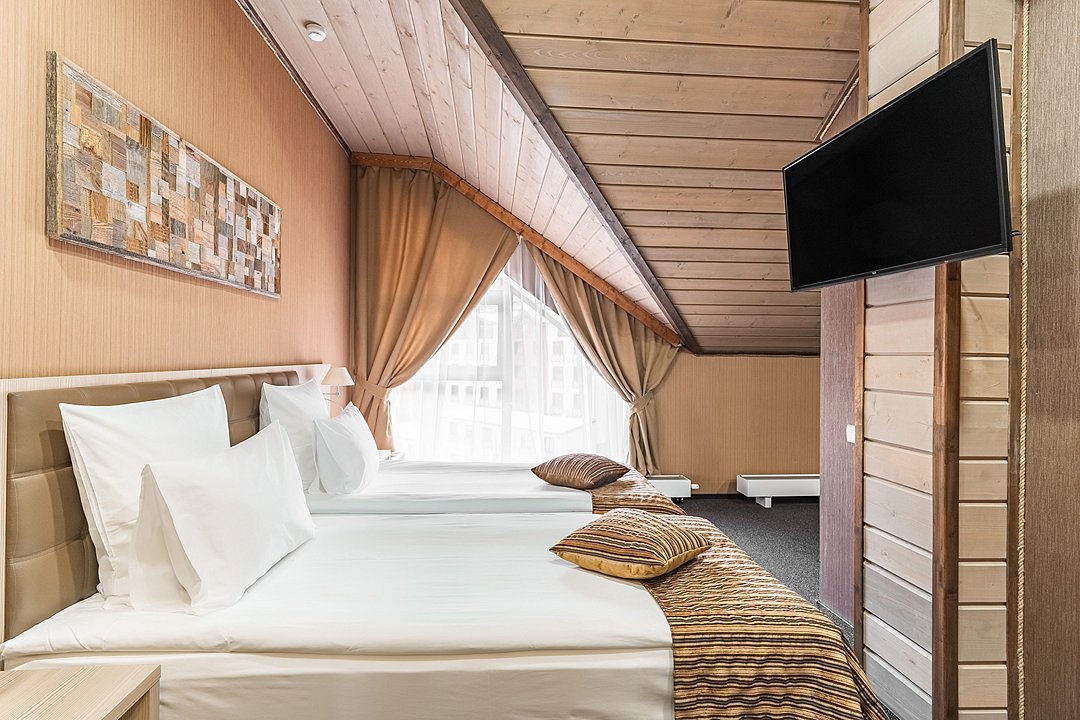 Семейный 4-местный 2-комнатный (с кухней и с 2 спальнями)