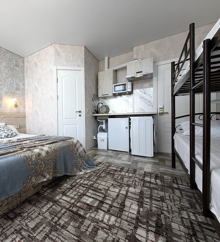 Студио 3-местный 1-комнатный (с мини-кухней)