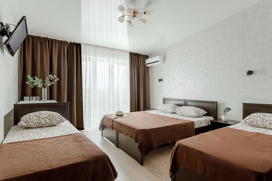 Стандартный 4-местный 1-комнатный