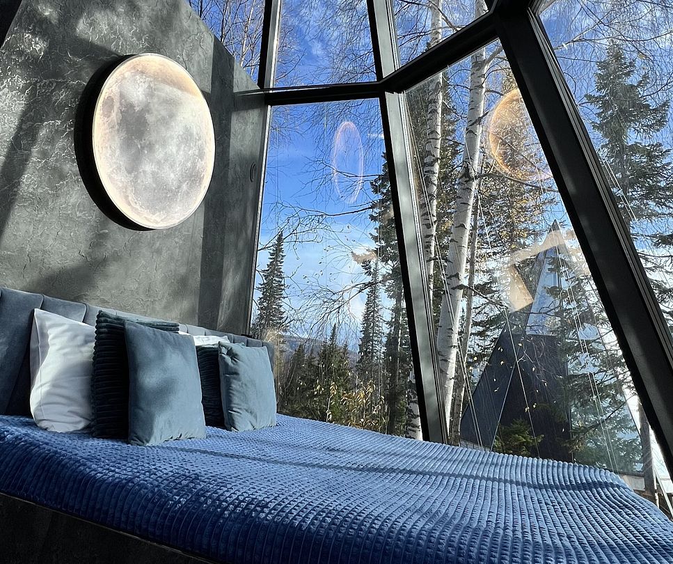 Пирамида 2-местный Стеклянный типи