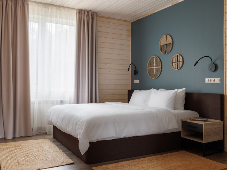 Коттедж 10-местный 2-этажный (с камином)