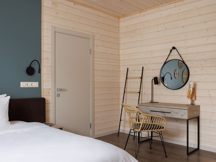 Коттедж 10-местный 2-этажный (с камином)