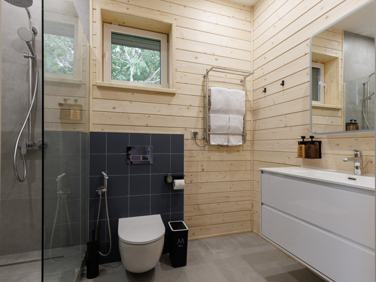 Коттедж 10-местный 2-этажный (с камином)