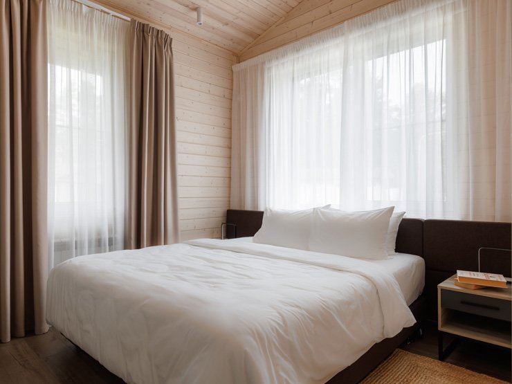 Коттедж 6-местный 1-этажный (с камином)