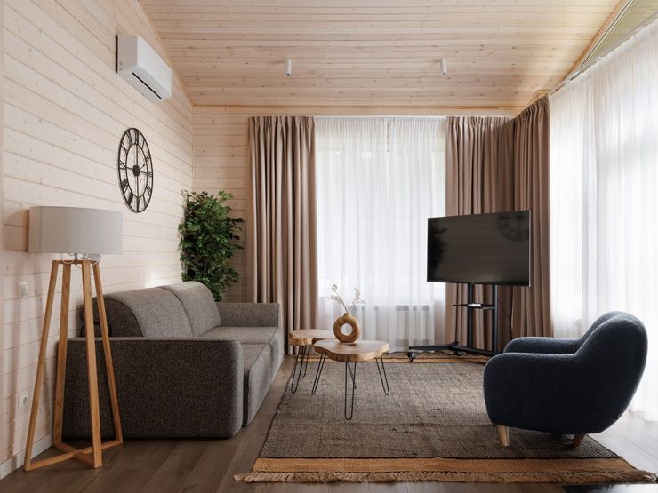 Коттедж 6-местный 1-этажный (с камином)