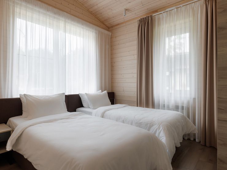 Коттедж 6-местный 1-этажный (с камином)