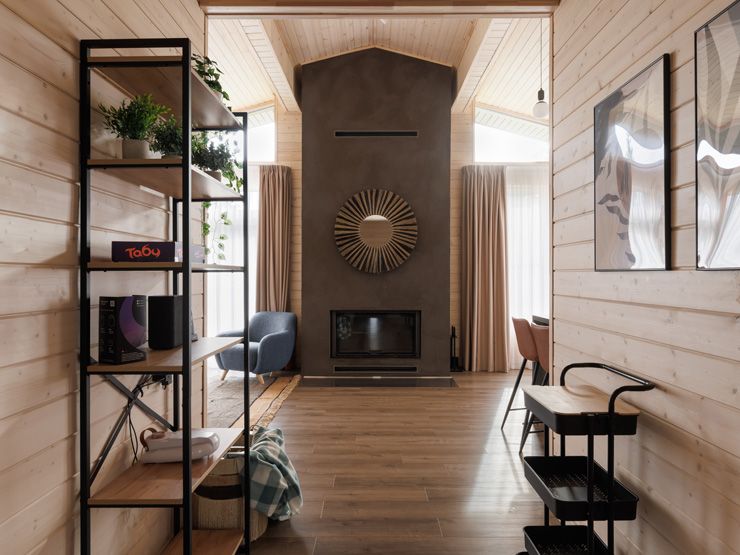 Коттедж 6-местный 1-этажный (с камином)