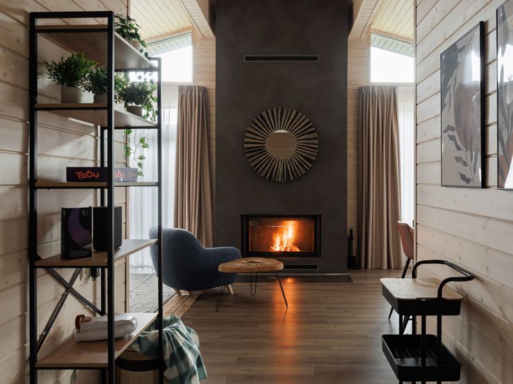 Коттедж 6-местный 1-этажный (с камином)