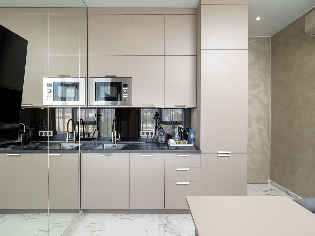 Апартаменты Luxe 6-местный 3-комнатный (2 спальни)