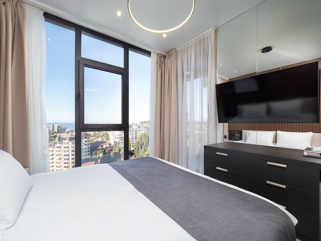 Апартаменты Luxe 6-местный 3-комнатный (2 спальни)