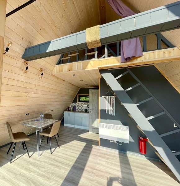 Дом 2-местный A-Frame «Малина»