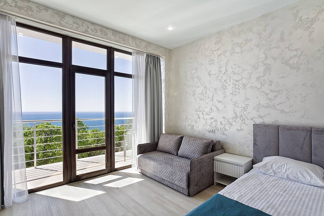 Семейный плюс 2-местный 1-комнатный (вид на море)