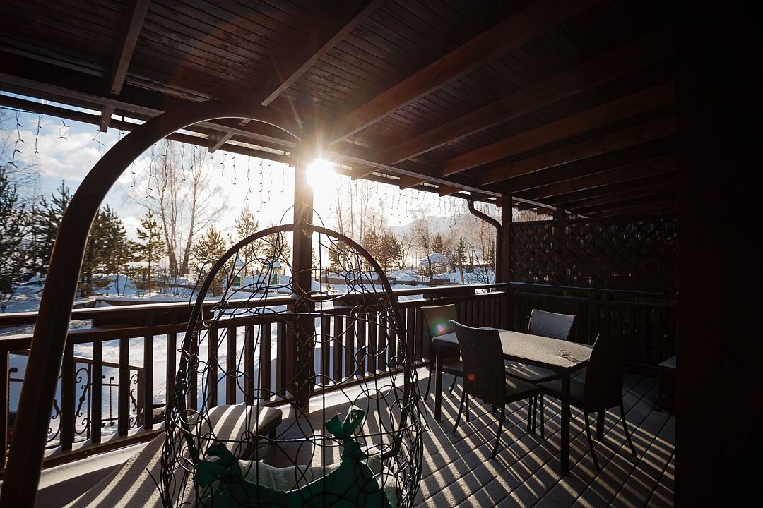 Апартаменты Просторные 2-местный 2-комнатный (1 спальня, с террасой)