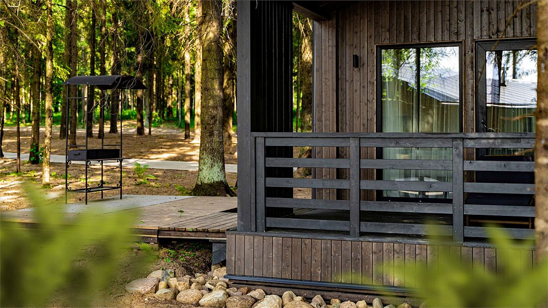 Коттедж 4-местный 3-комнатный (Forest Le Petit BBQ)