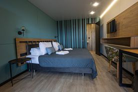 Двухместный полулюкс с видом на озеро двуспальная кровать, Отель BaikalWood Eco Lodge&Spa, Хужир