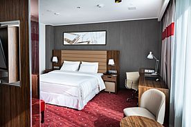 Двухместный полулюкс с видом на город двуспальная кровать, Гостиница Radisson Hotel & Congress Center Saransk, Саранск