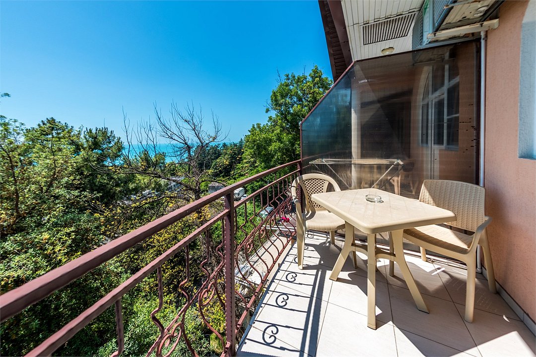 Делюкс 2-местный 1-комнатный (с балконом, вид на море)