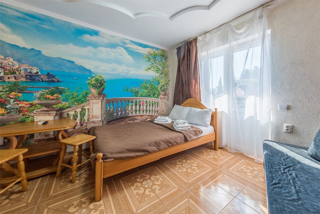 Стандартный 3-местный 1-комнатный (с балконом и видом на море)