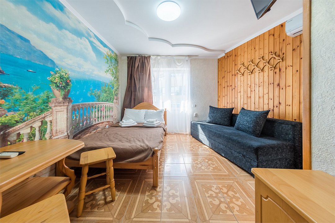 Стандартный 3-местный 1-комнатный (с балконом и видом на море)