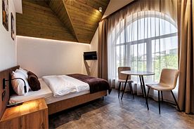 Премиум Делюкс с кроватью King-size и панорамным видом на гору Машук, Апартаменты Квартал 44, Пятигорск