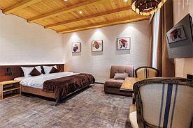 Семейный Супериор с одной большой или двумя раздельными кроватями, Апартаменты Квартал 44, Пятигорск