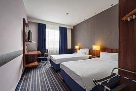 Двухместный номер Стандарт с видом на город 2 отдельные кровати, Отель Космос Смарт Воронеж, Воронеж