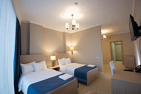 Двухместный номер с дополнительной кроватью 2 отдельные кровати, Гостиница Застава, Воронеж