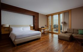 Двухместный полулюкс с видом на город двуспальная кровать, Гостиница Marriott (Воронеж), Воронеж