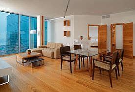 Четырёхместные апартаменты с террасой с 2 комнатами, Гостиница Marriott (Воронеж), Воронеж