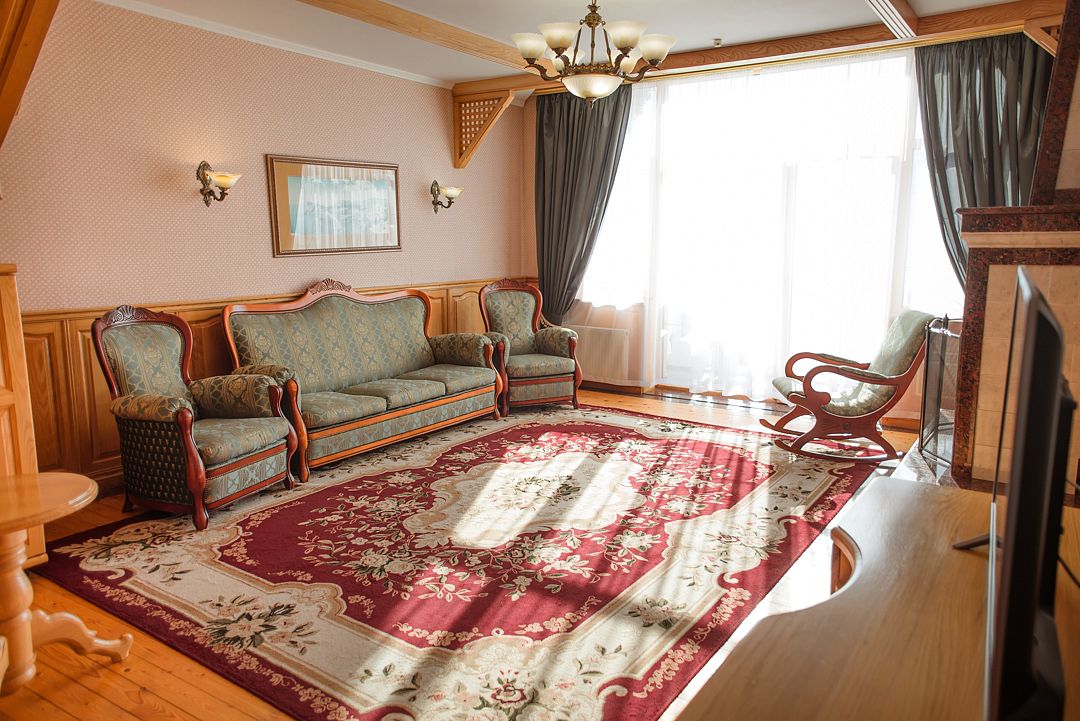 Люкс 2-местный 2-уровневый (Каминный)