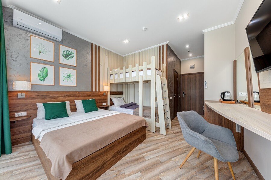 Семейный 2-местный 1-комнатный