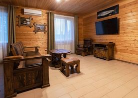 Четырёхместный коттедж Superior двуспальная кровать, Турбаза Оленья, Лопарская