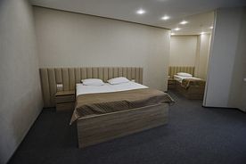 Люкс (1 двухспальная + 1 односпальная кровать), Гостиница Sleepers Avia DME, Домодедово