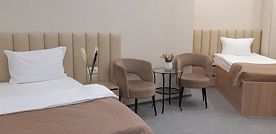 Четырехместный номер (1 двухспальная + 2 односпальные кровати), Гостиница Sleepers Avia DME, Домодедово