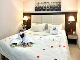 Двухместный номер Deluxe с видом на город двуспальная кровать, Апарт-Отель Прогресс, Тосненский район