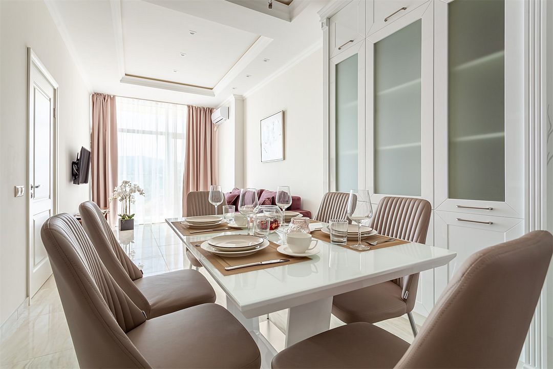 Апартаменты Премиум 4-местный 3-комнатный (с видом на море)