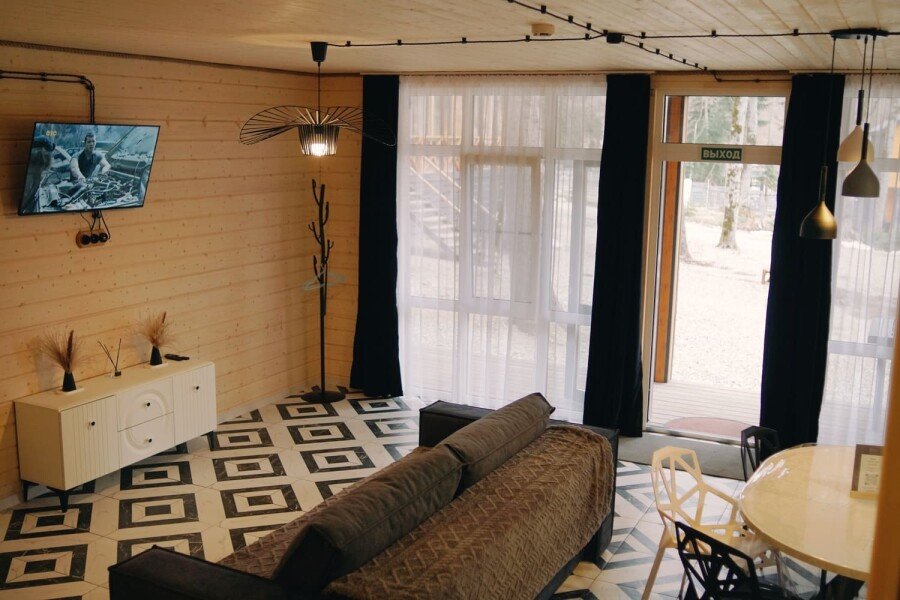 Villa 8-местный 4-комнатный 2-этажный (№10, стиль Монохром)