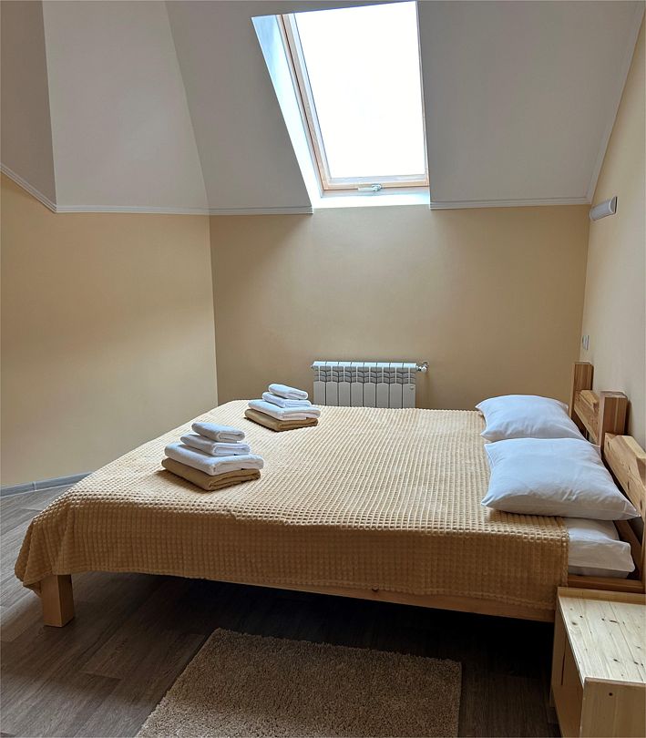 Стандартный 4-местный 2-комнатный (без балкона, с мансардой)