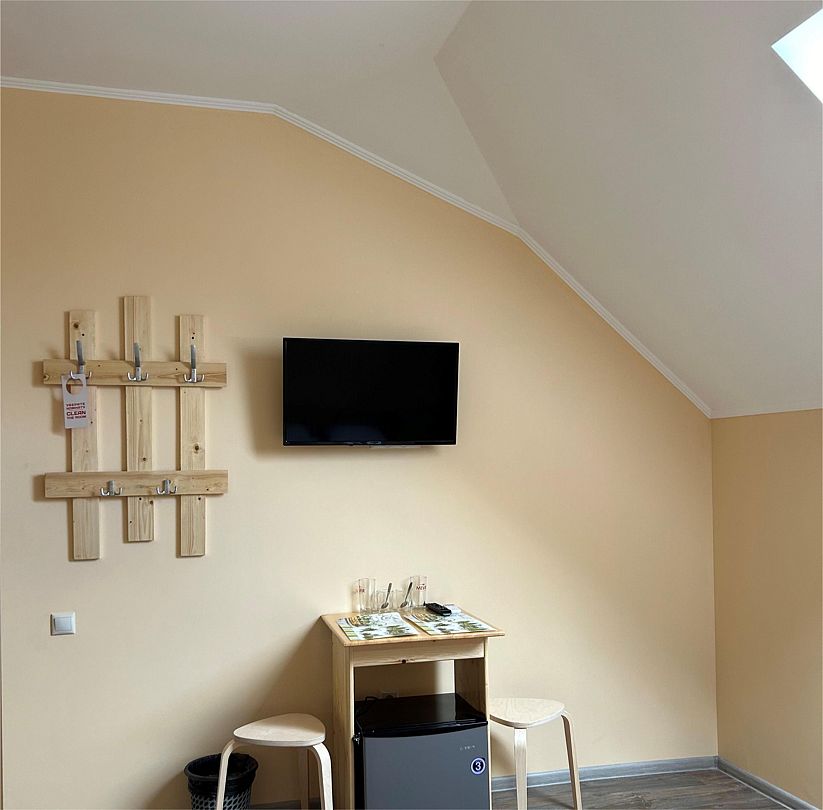 Стандартный 4-местный 2-комнатный (без балкона, с мансардой)