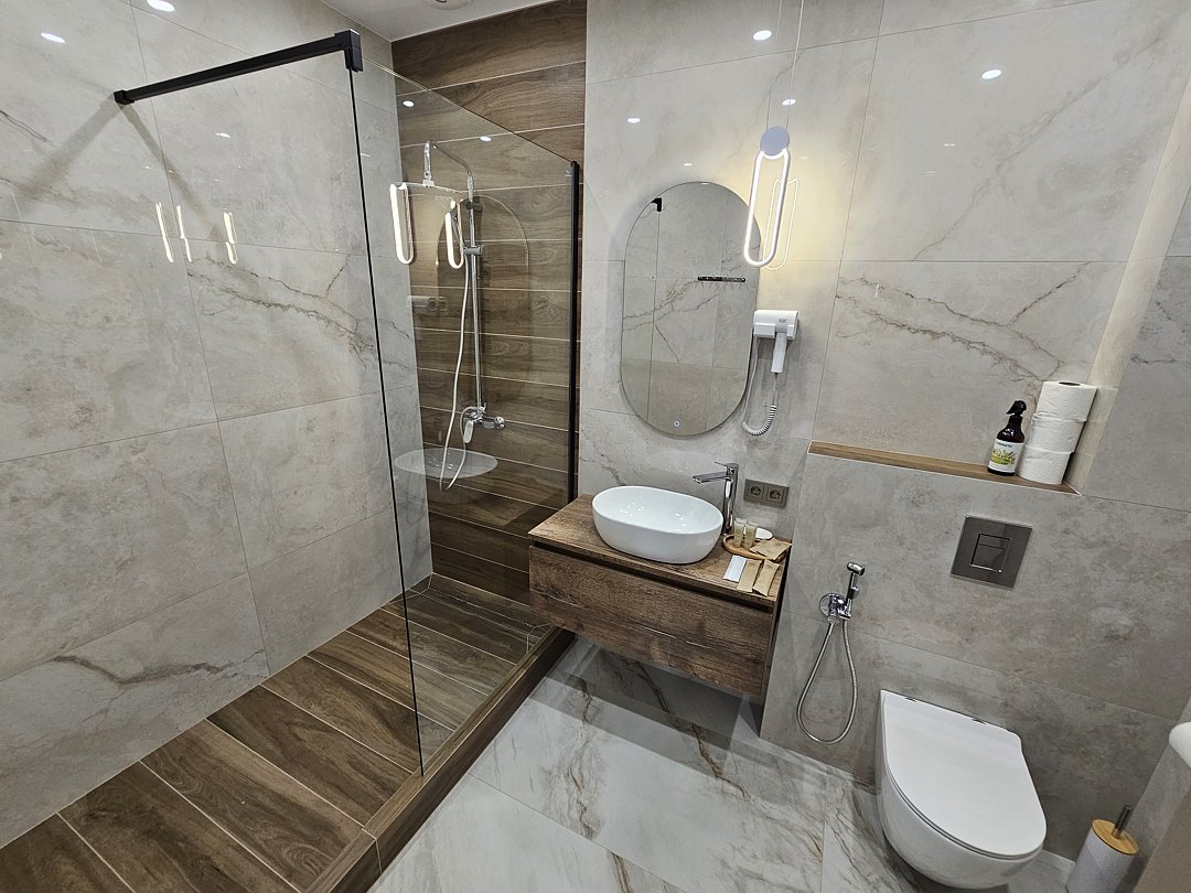 Вилла 6-местный (с 3-мя спальнями, видом на реку), спальня 3, 2 этаж ванная