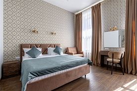 Делюкс Апартаменты с кроватью "Кинг-Сайз" и видом на город №4, Апартаменты Соло Апарт Медиана, Санкт-Петербург