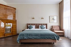 Делюкс Апартаменты с кроватью "Кинг-Сайз" и видом на город №5, Апартаменты Соло Апарт Медиана, Санкт-Петербург